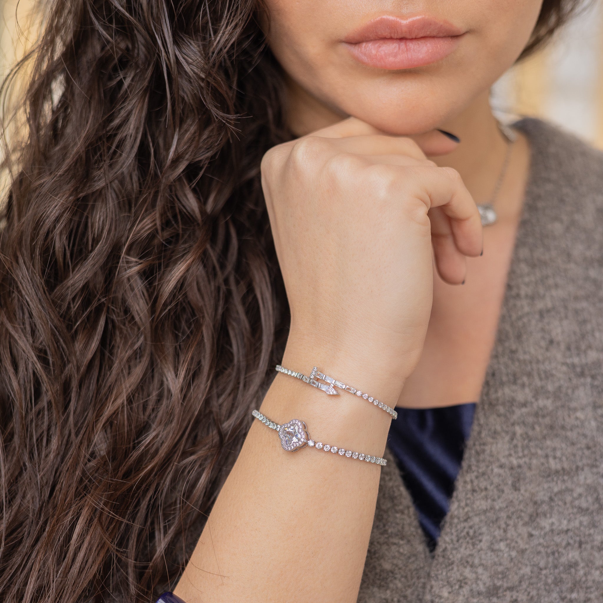 Diamond Clover Bracelet