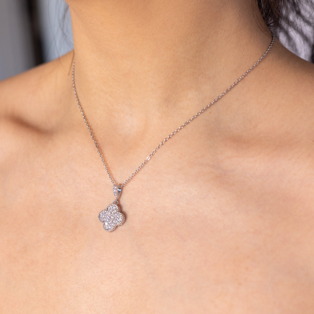 Crystal Clover necklace