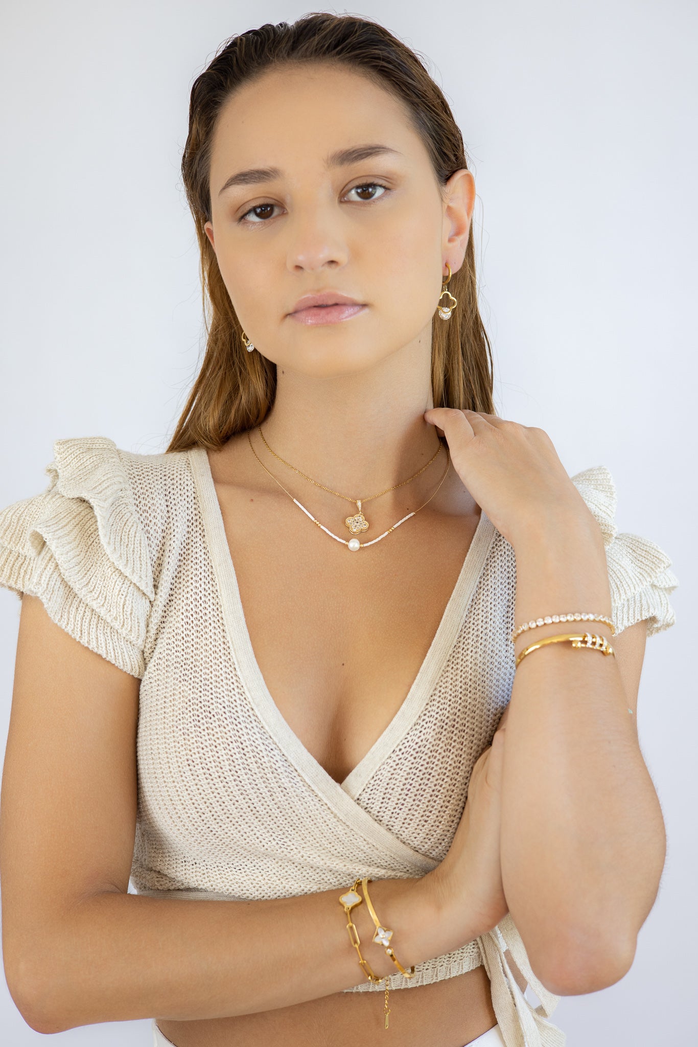 Creolen Diamond Clover