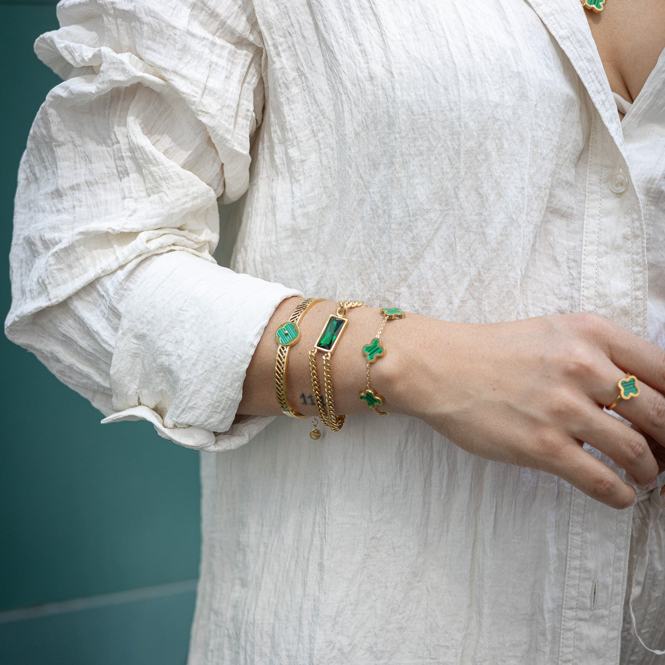 Bracelet Emerald Green