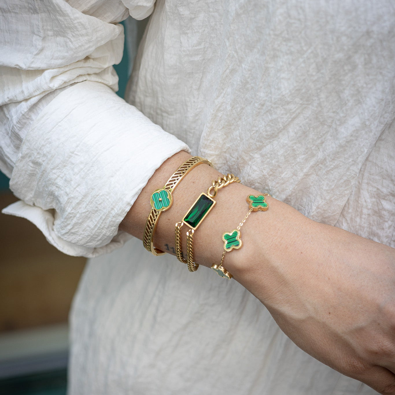 Bracelet Emerald Green