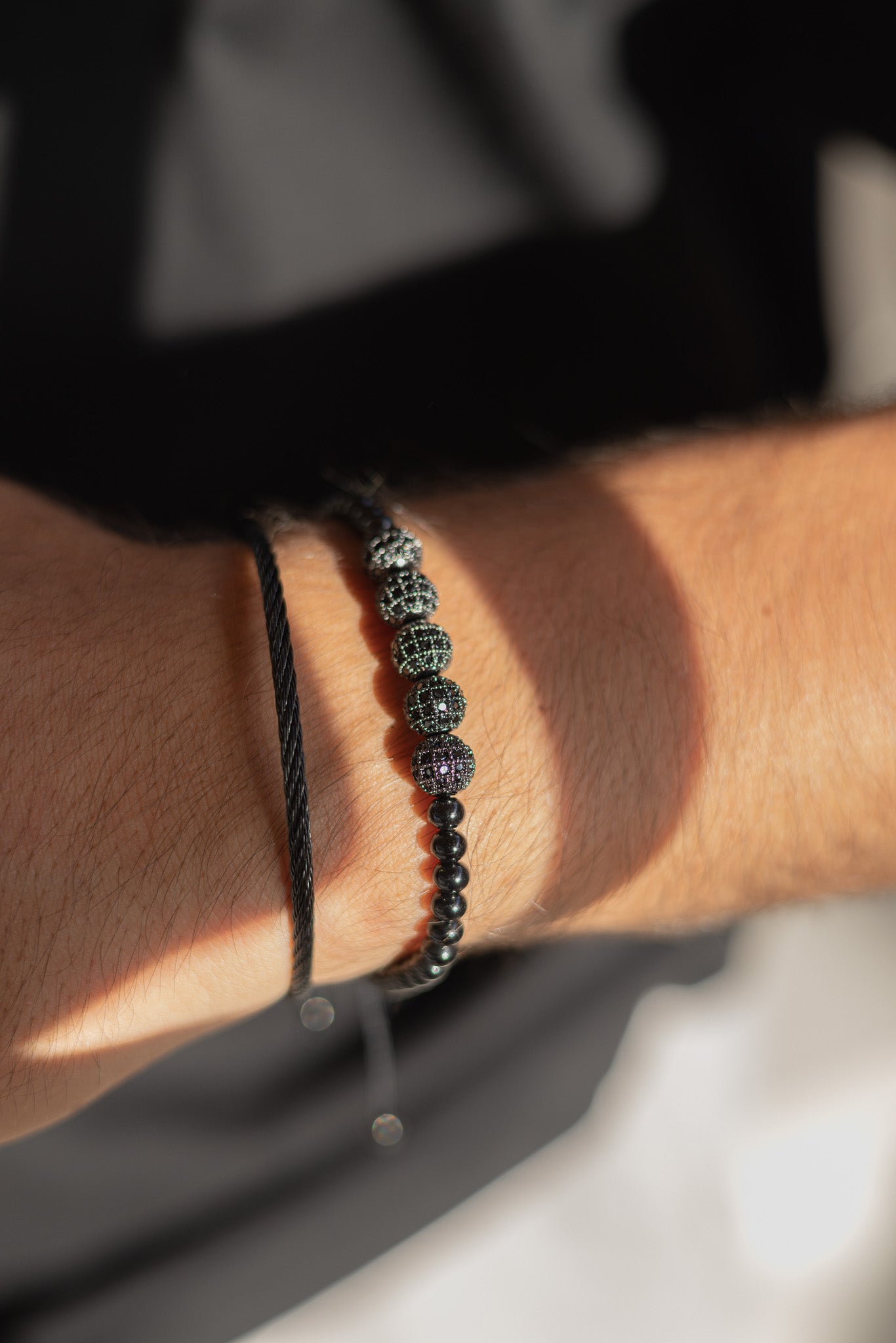 Bangle Black Wire