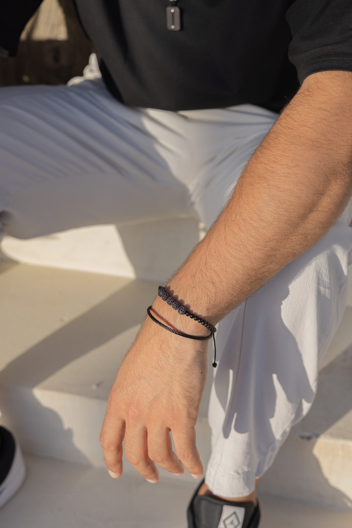 Bangle Black Wire