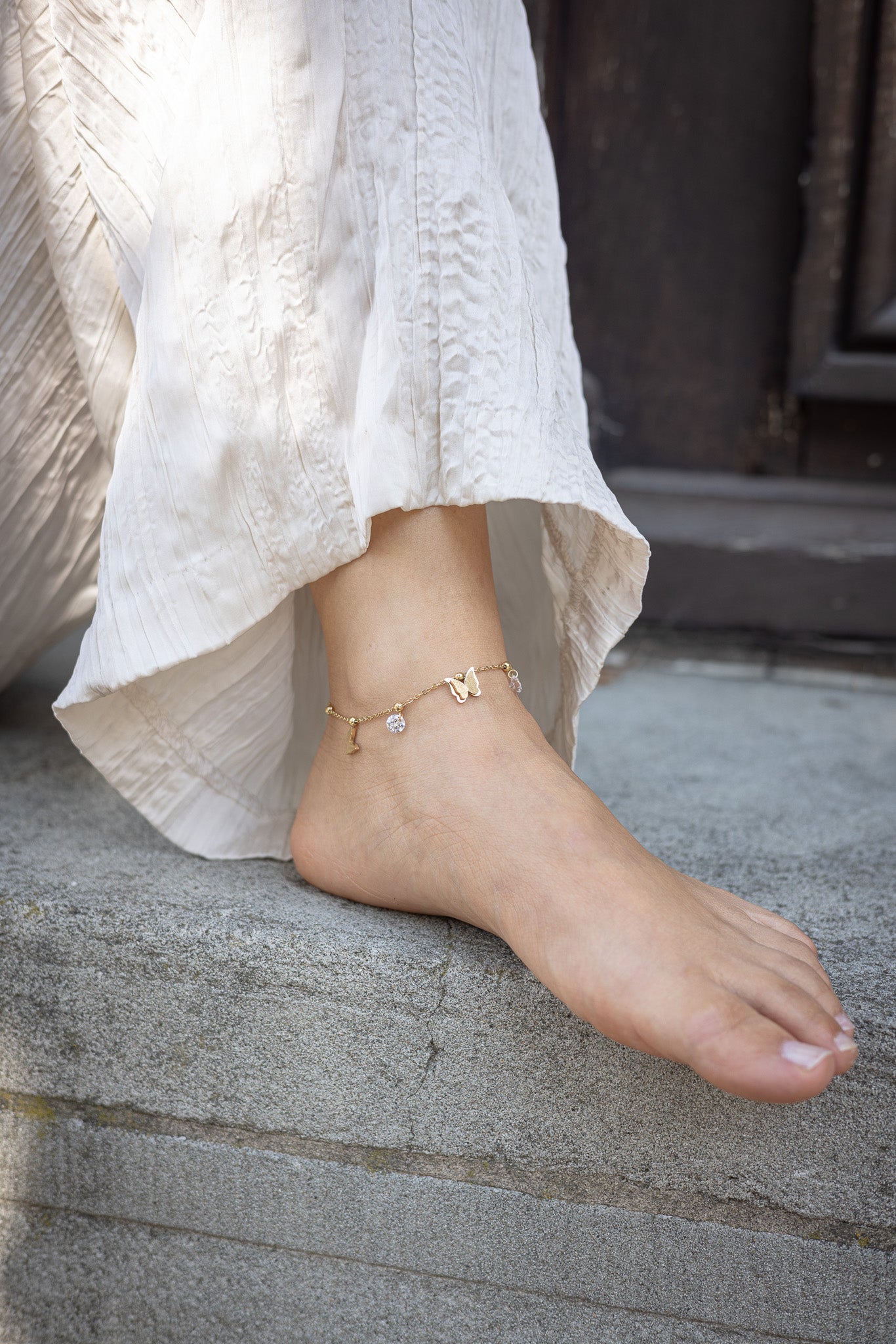 Glamming Butterfly Anklet