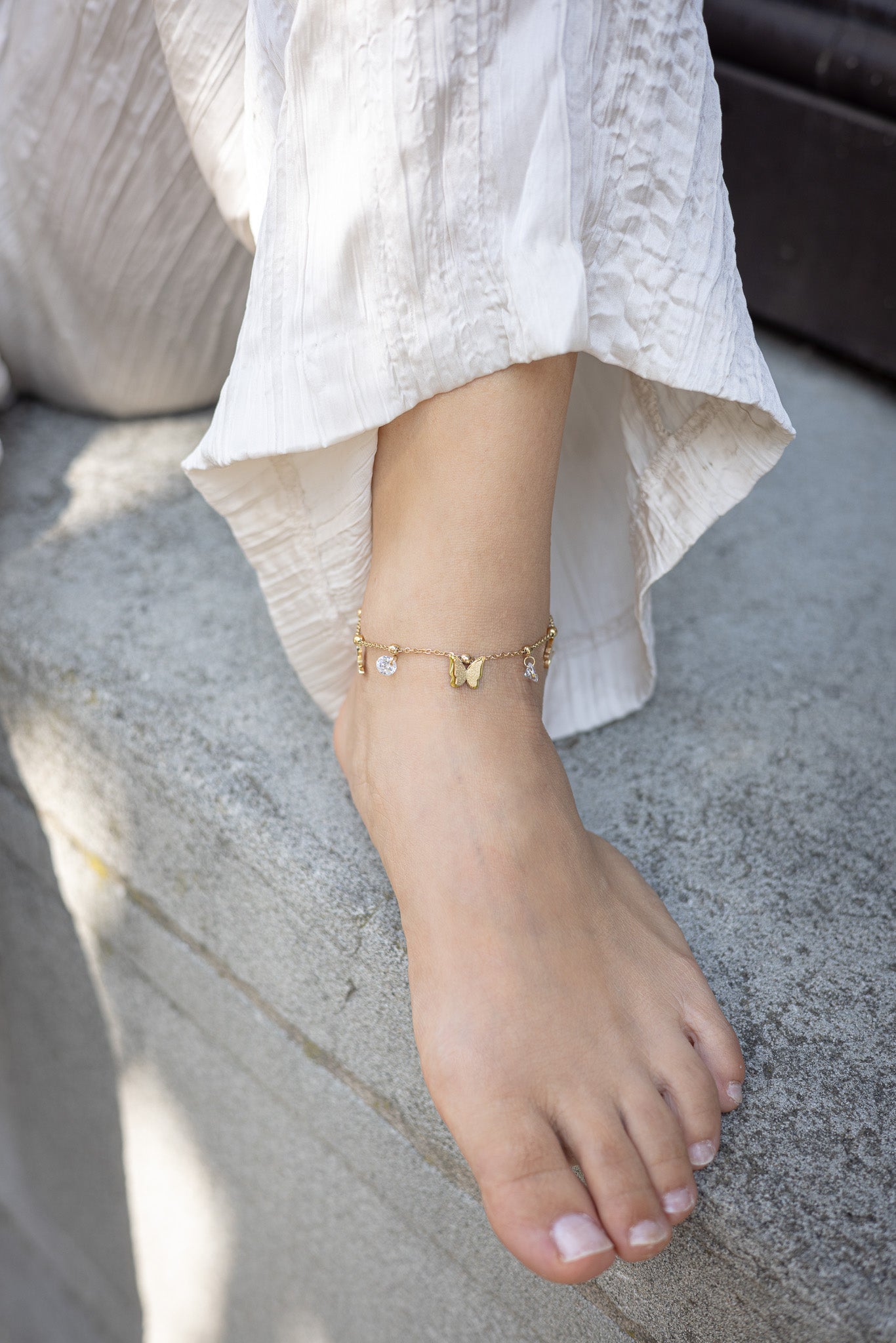 Glamming Butterfly Anklet