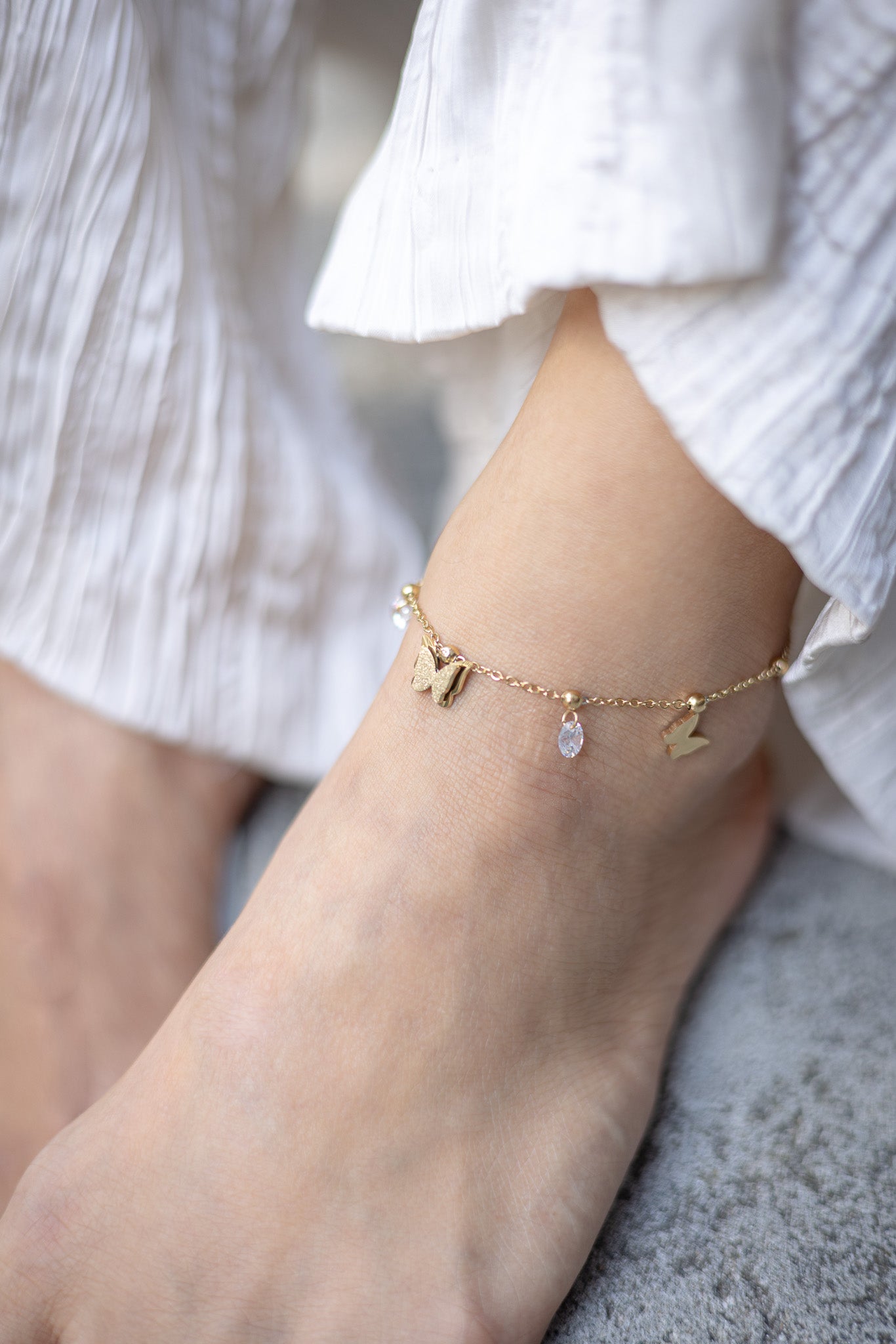 Glamming Butterfly Anklet