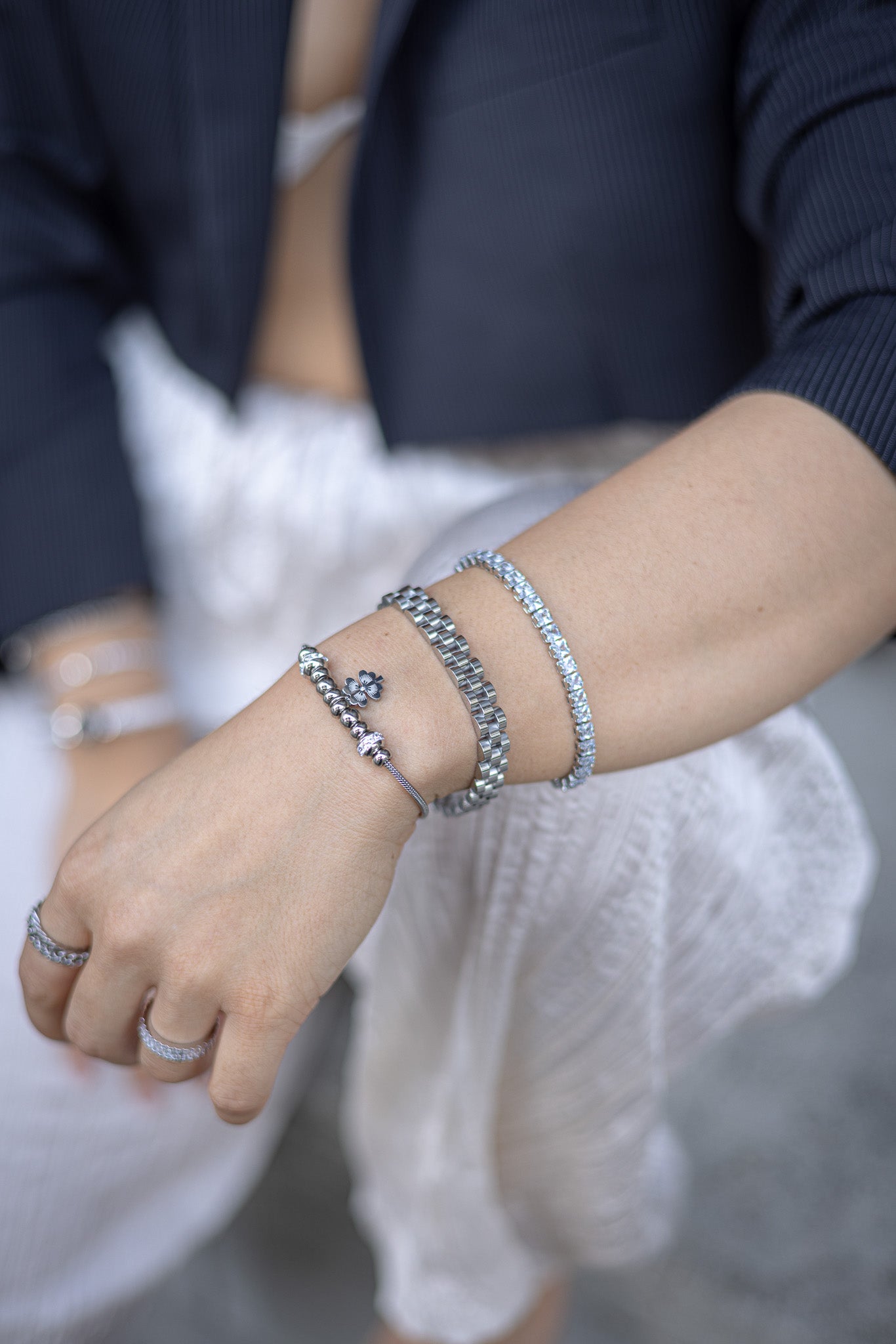 Diamond Cloverleaf Bracelet