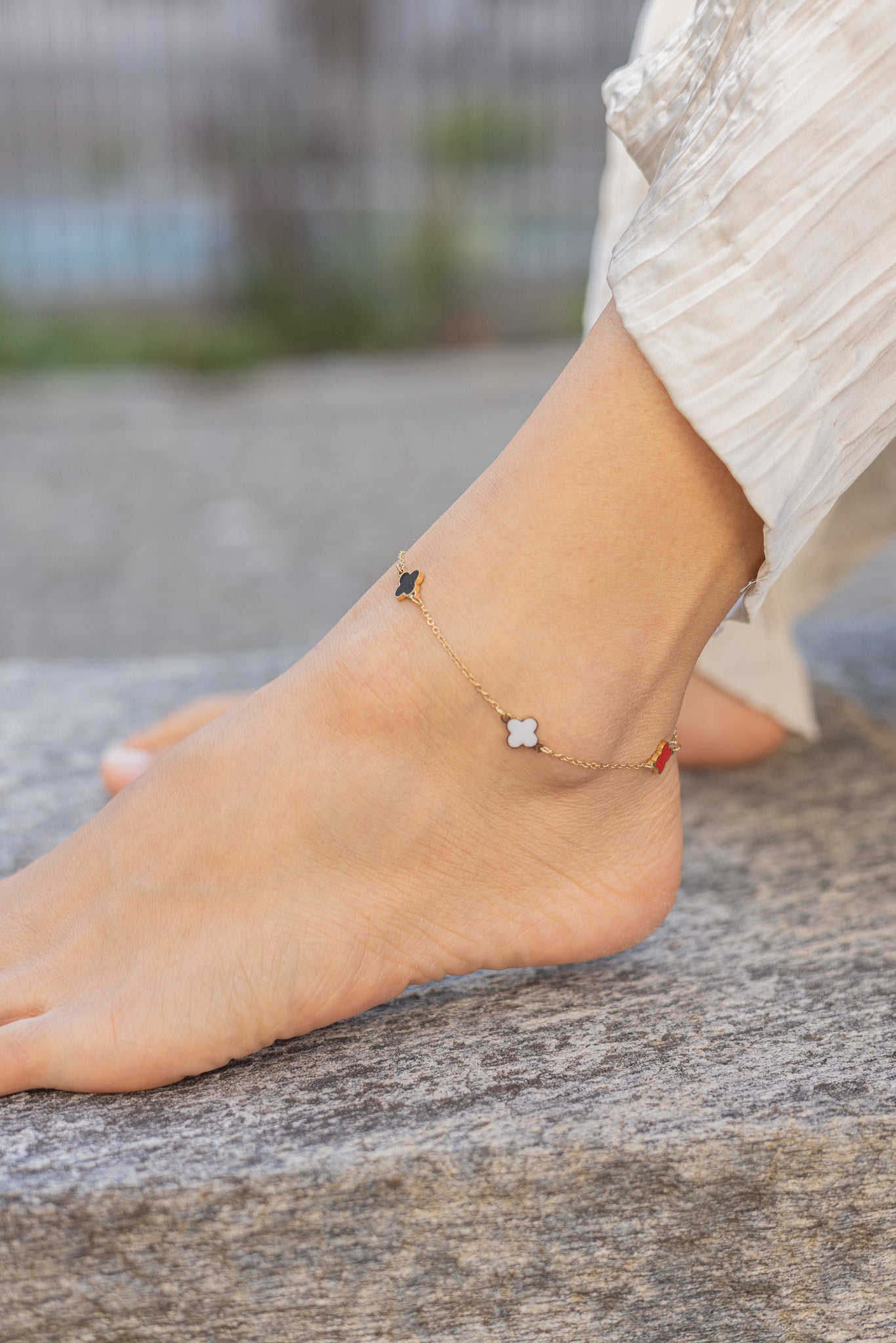 Anklet Cute Clover