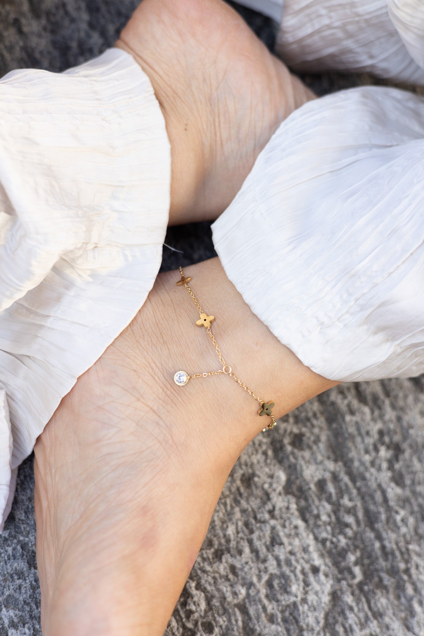 Clover Star Anklet