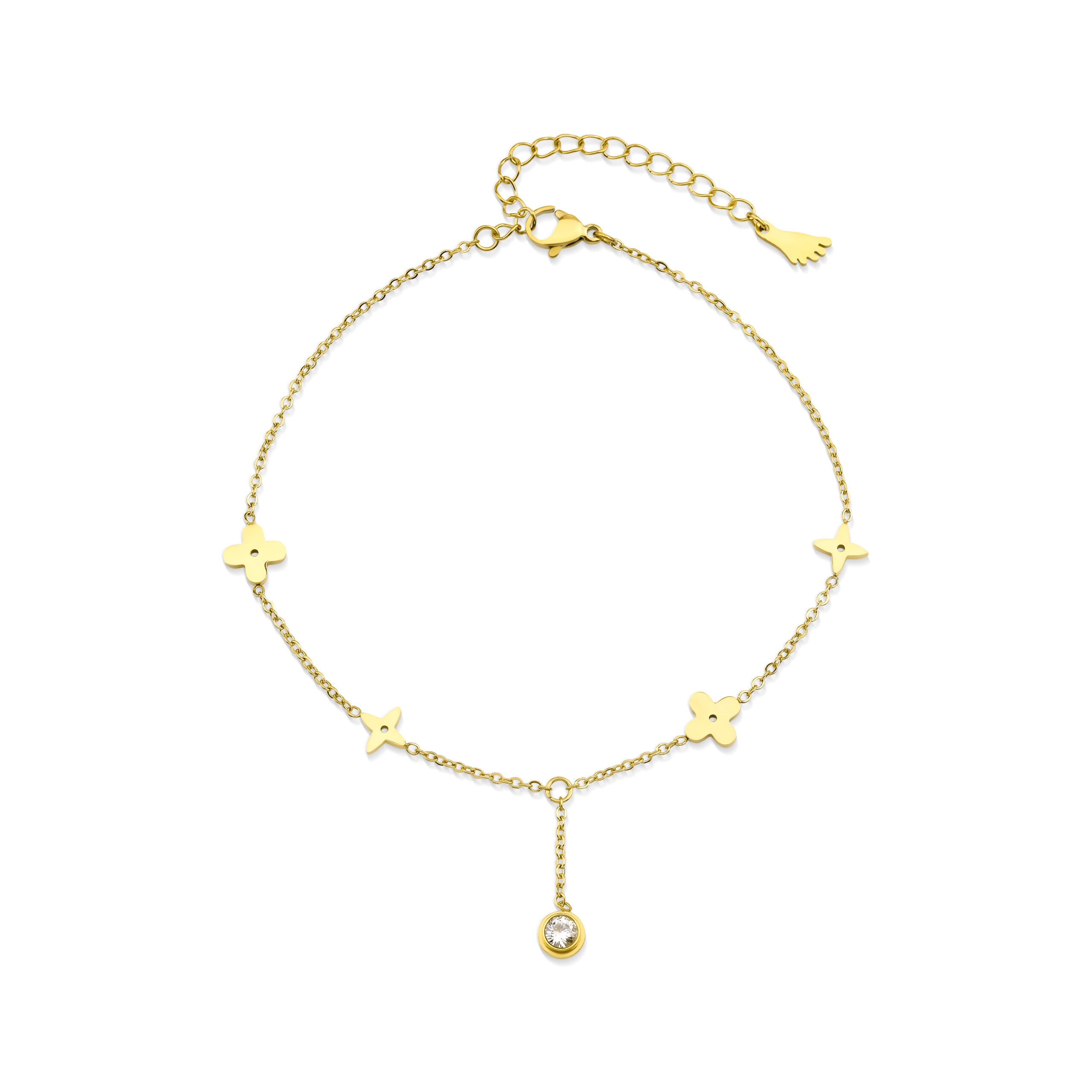 Clover Star Anklet