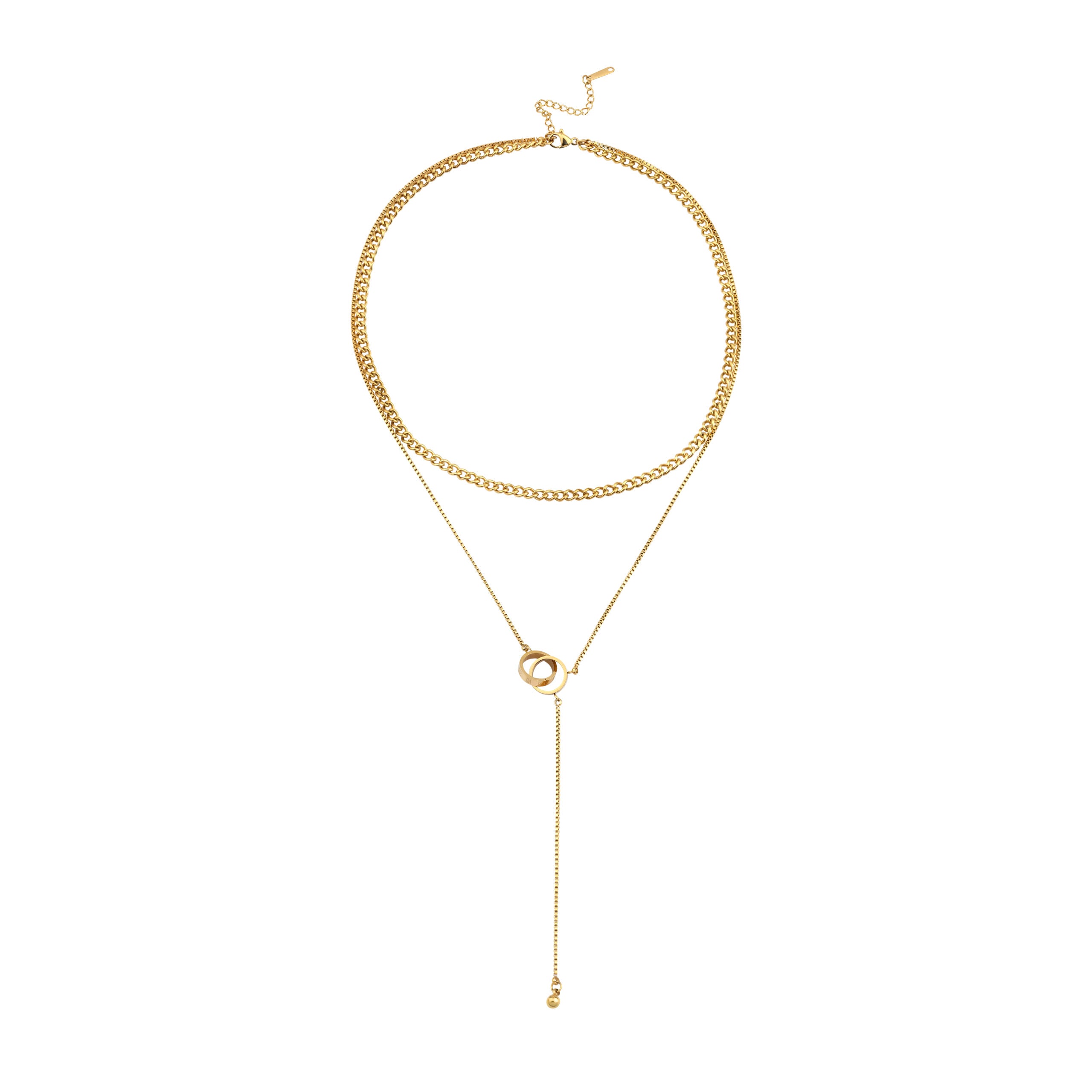 Necklace Double Ring