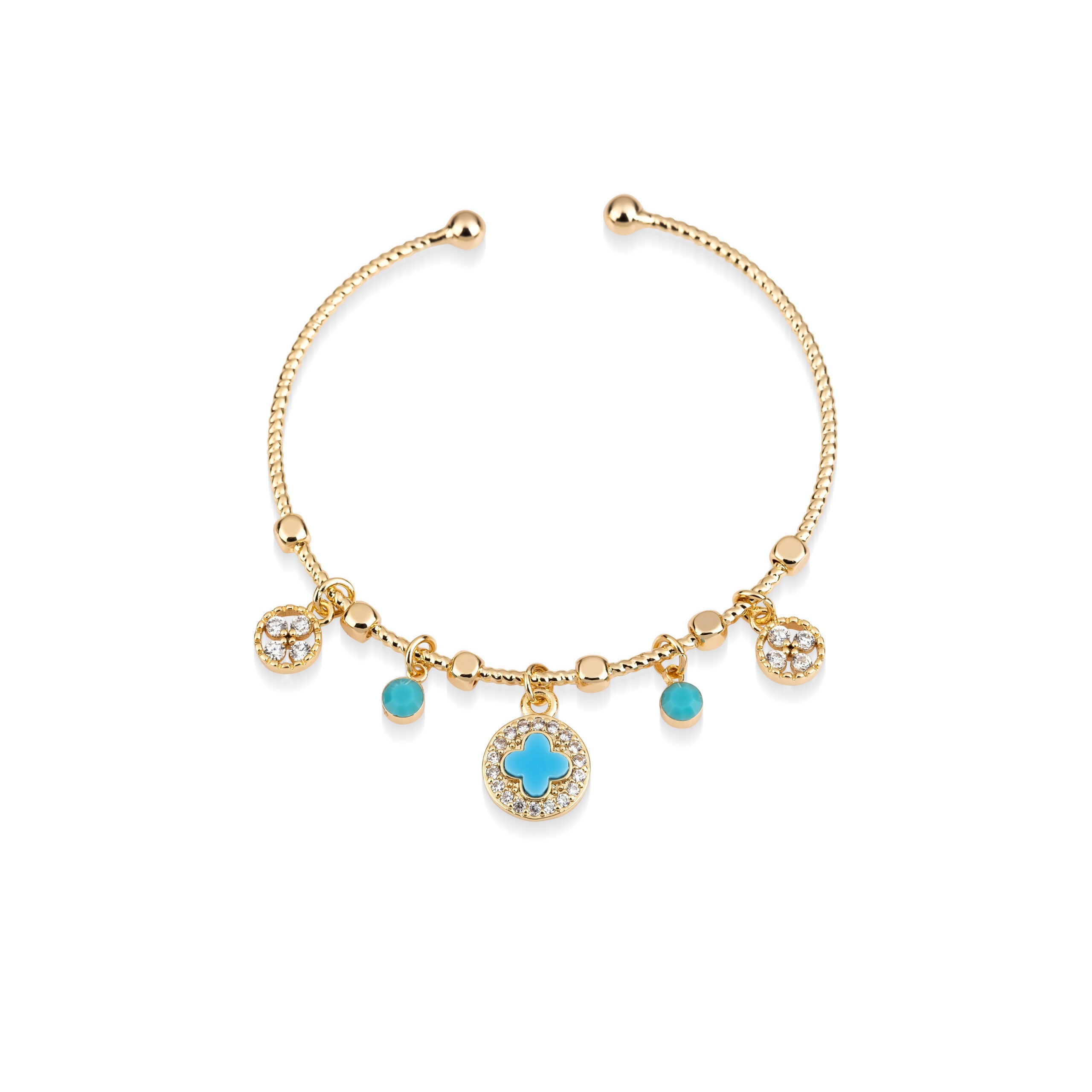 Armreif Turquoise Clover