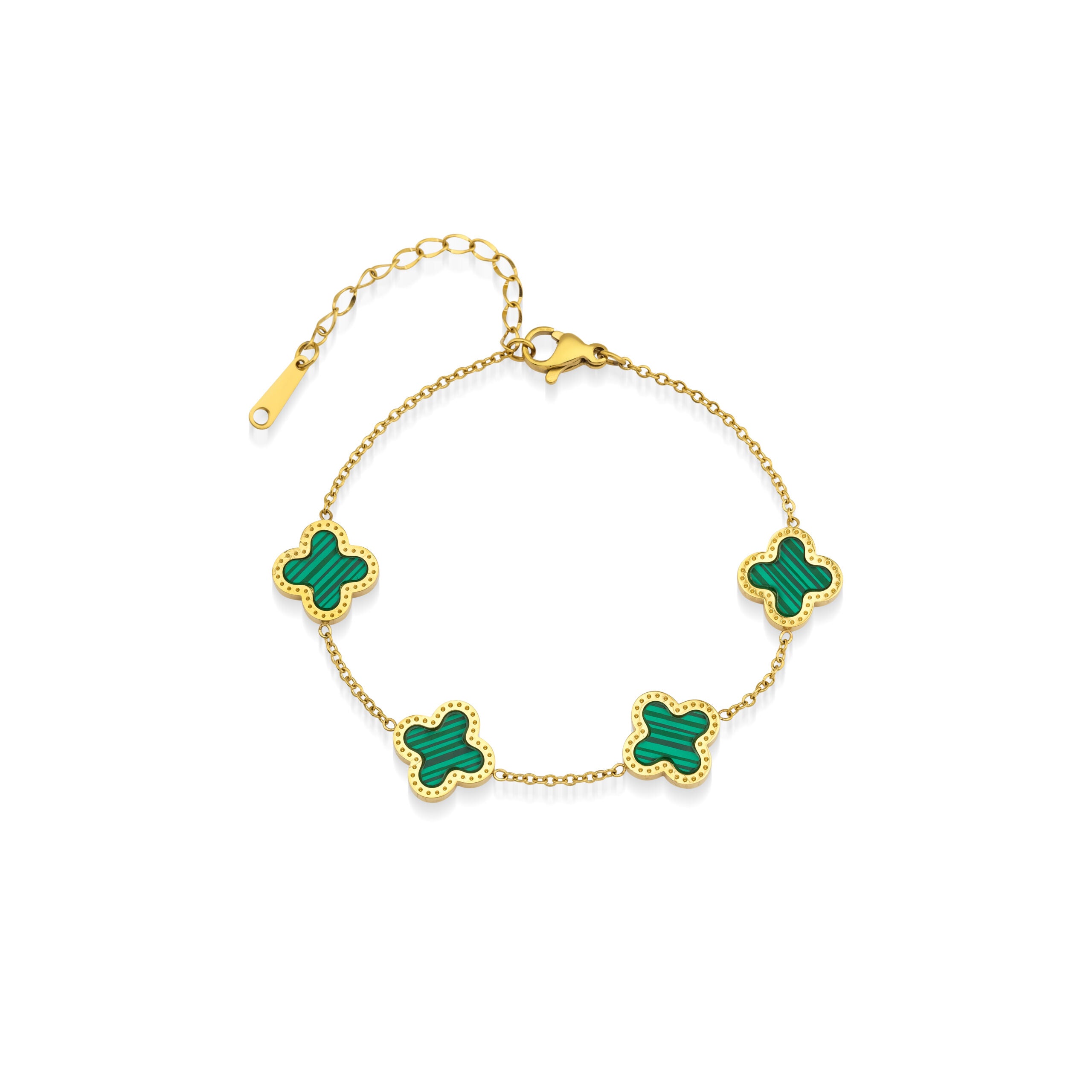 Green Clover anklet