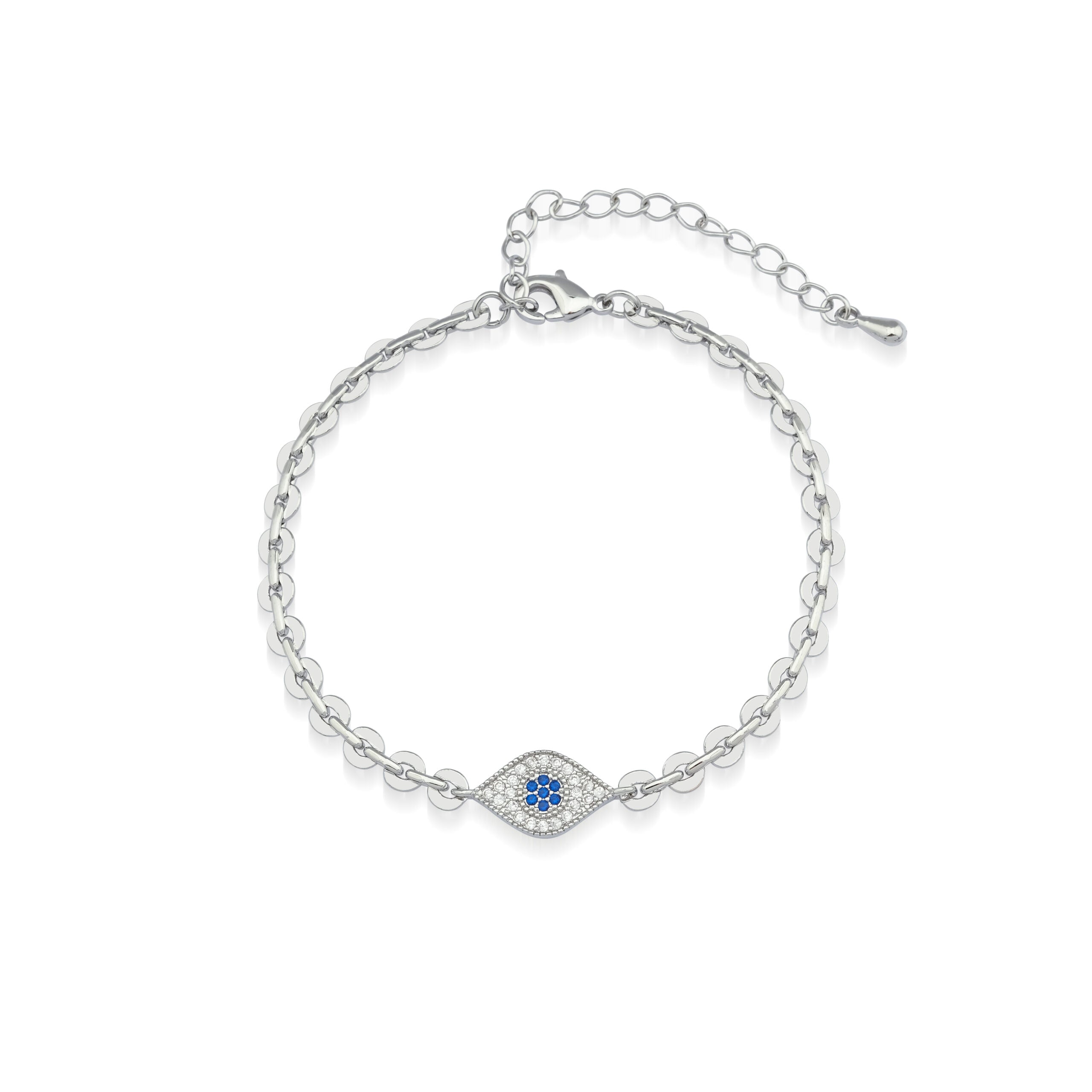 Armkette Devil Eye Silver