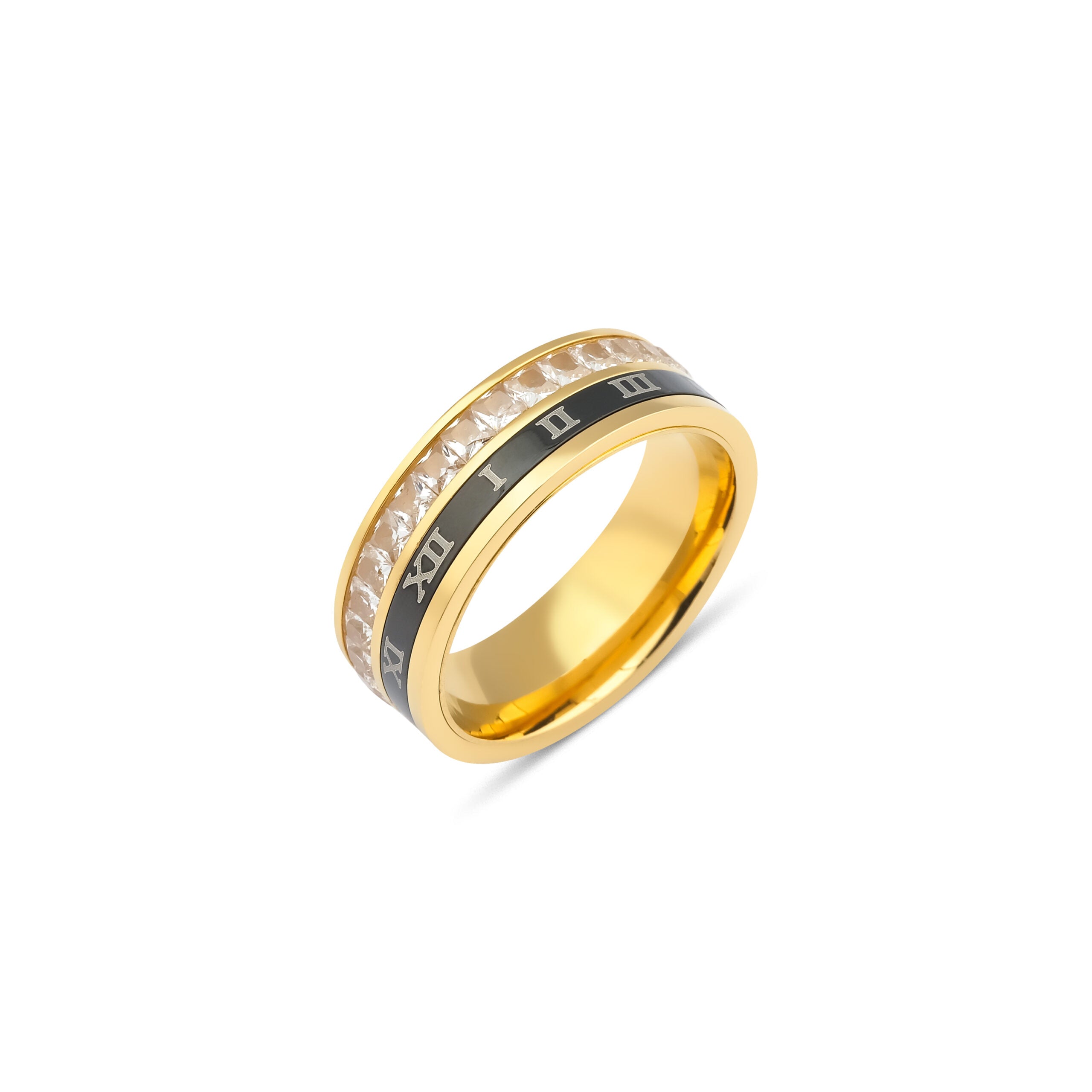 Ring Black Roman Cristal