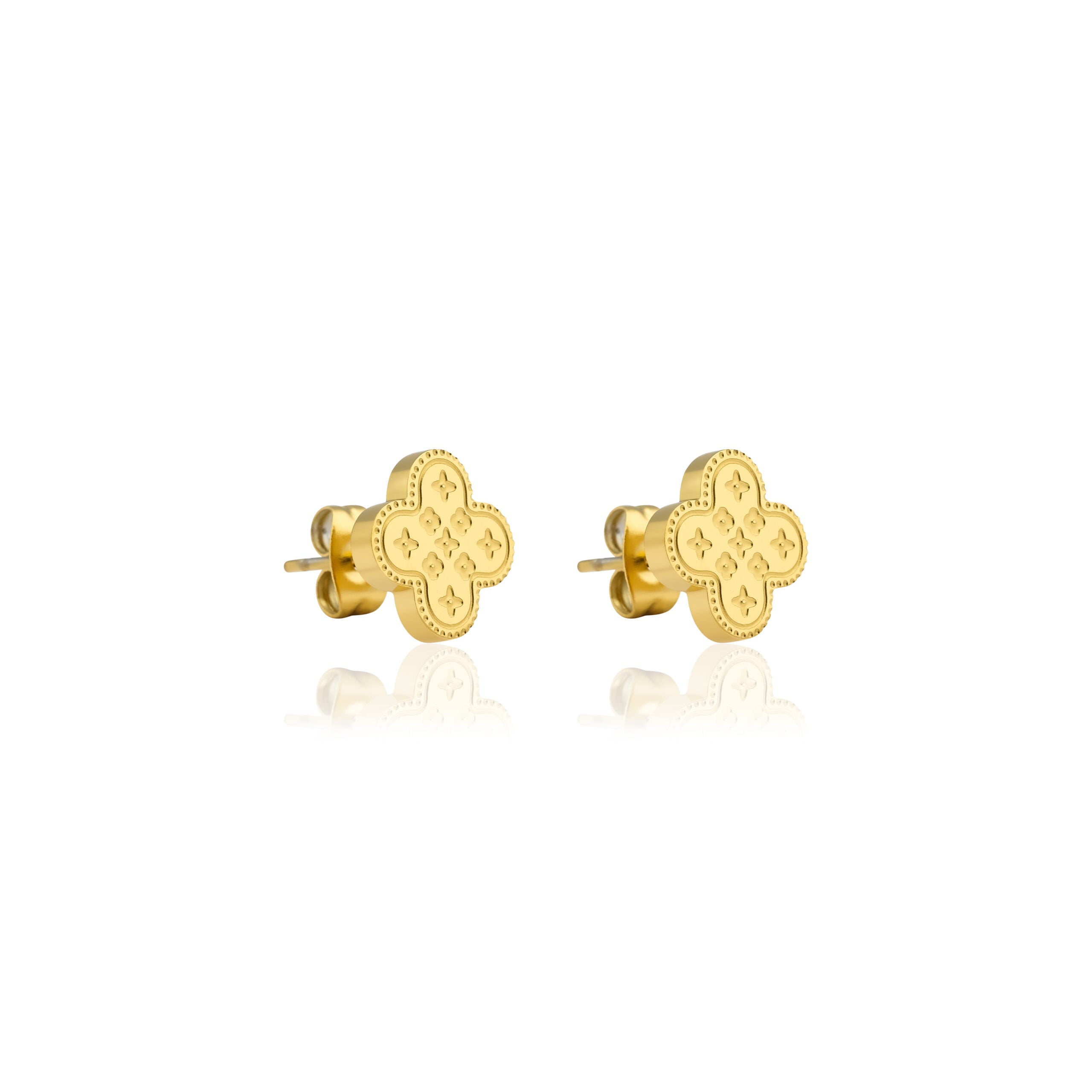 Clover Star Stud Earrings