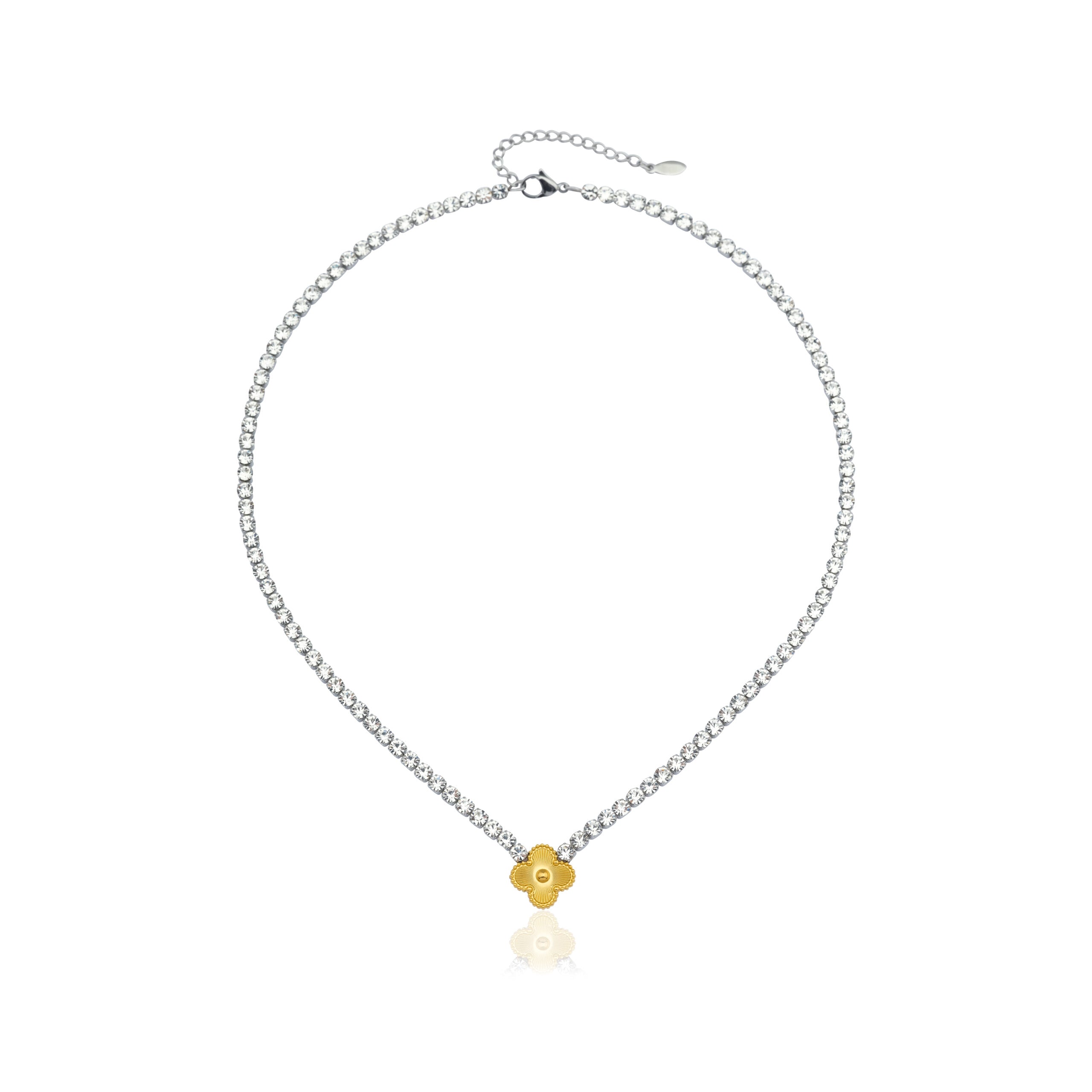 Halskette Baguette Clover