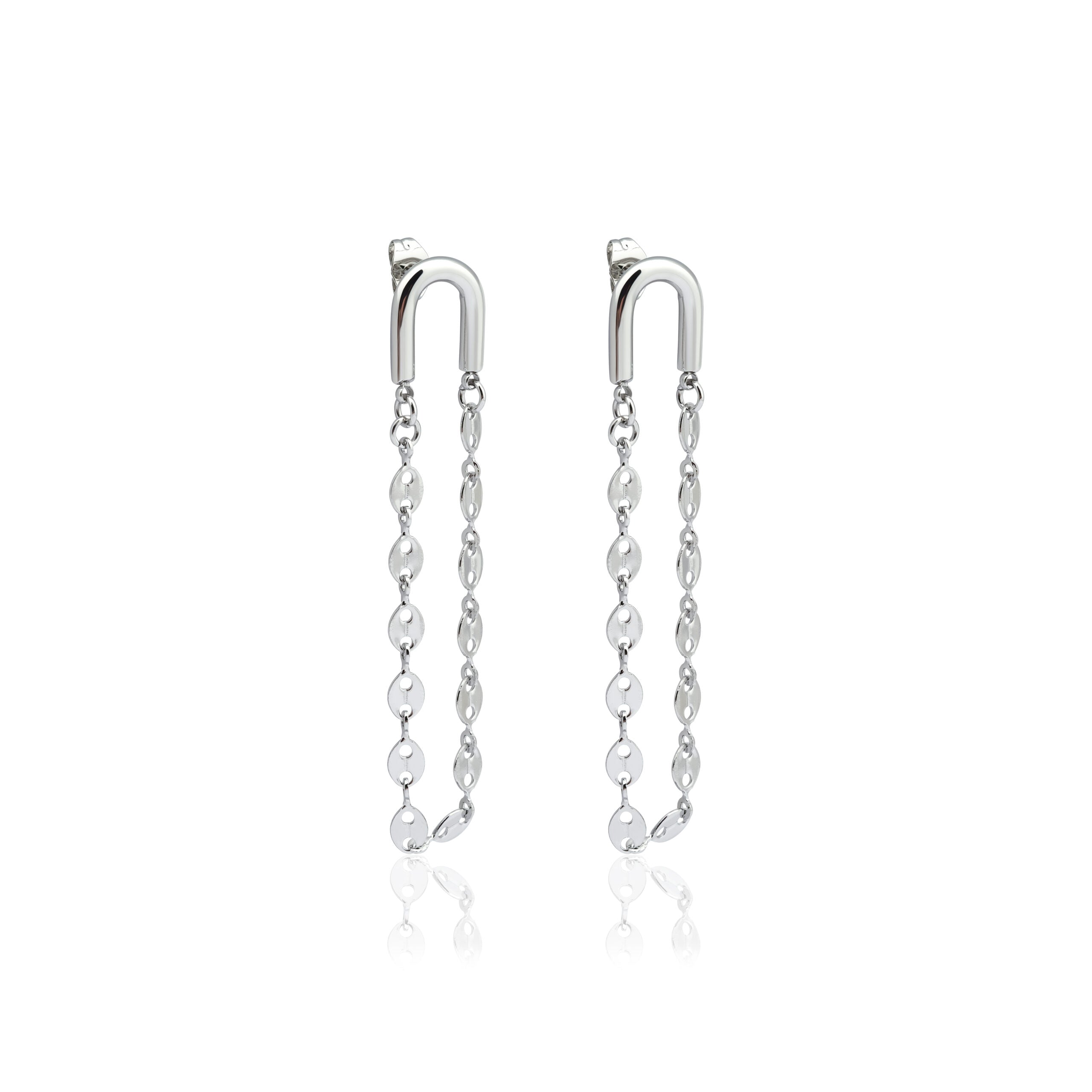 Ohrringe Oval Chain