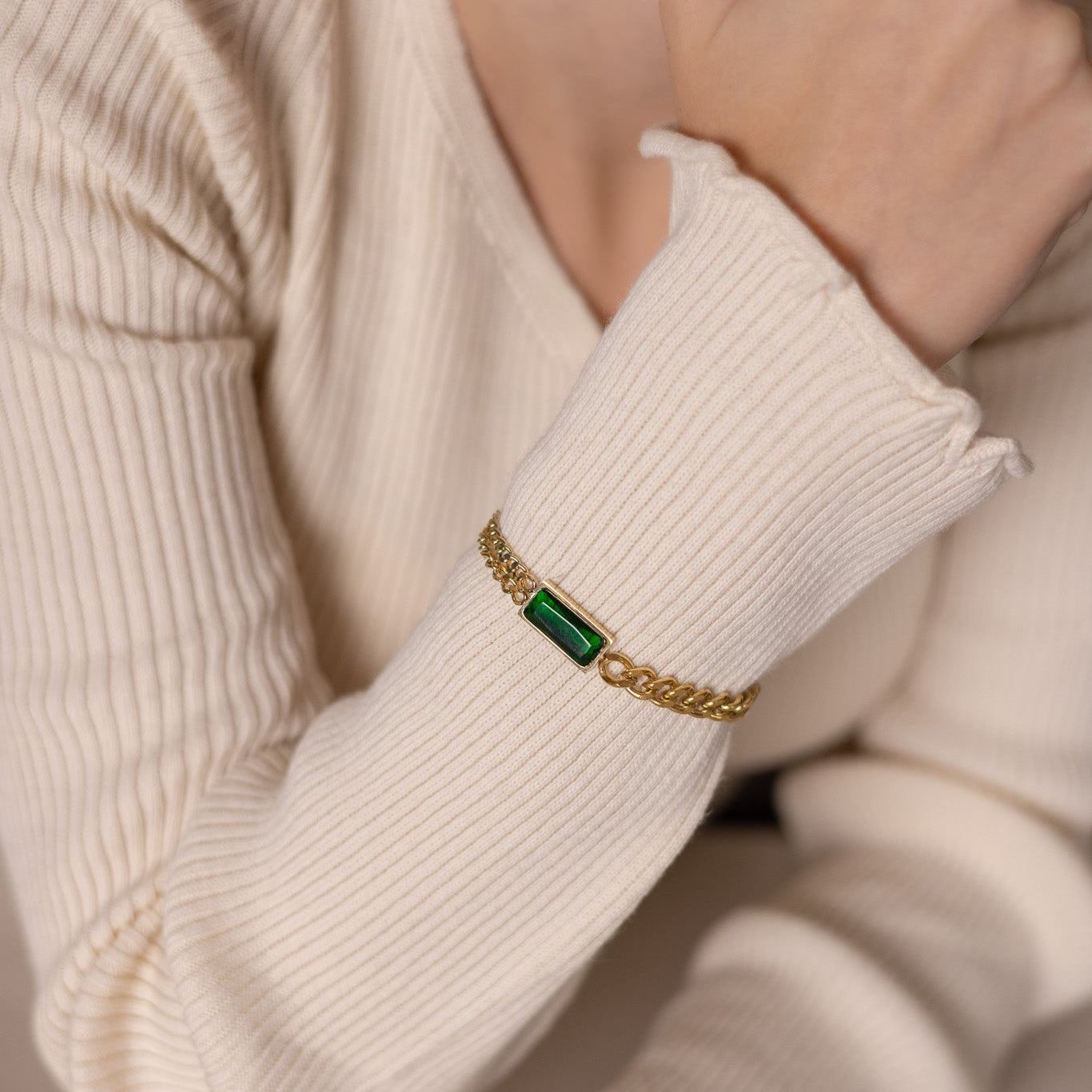 Bracelet Emerald Green