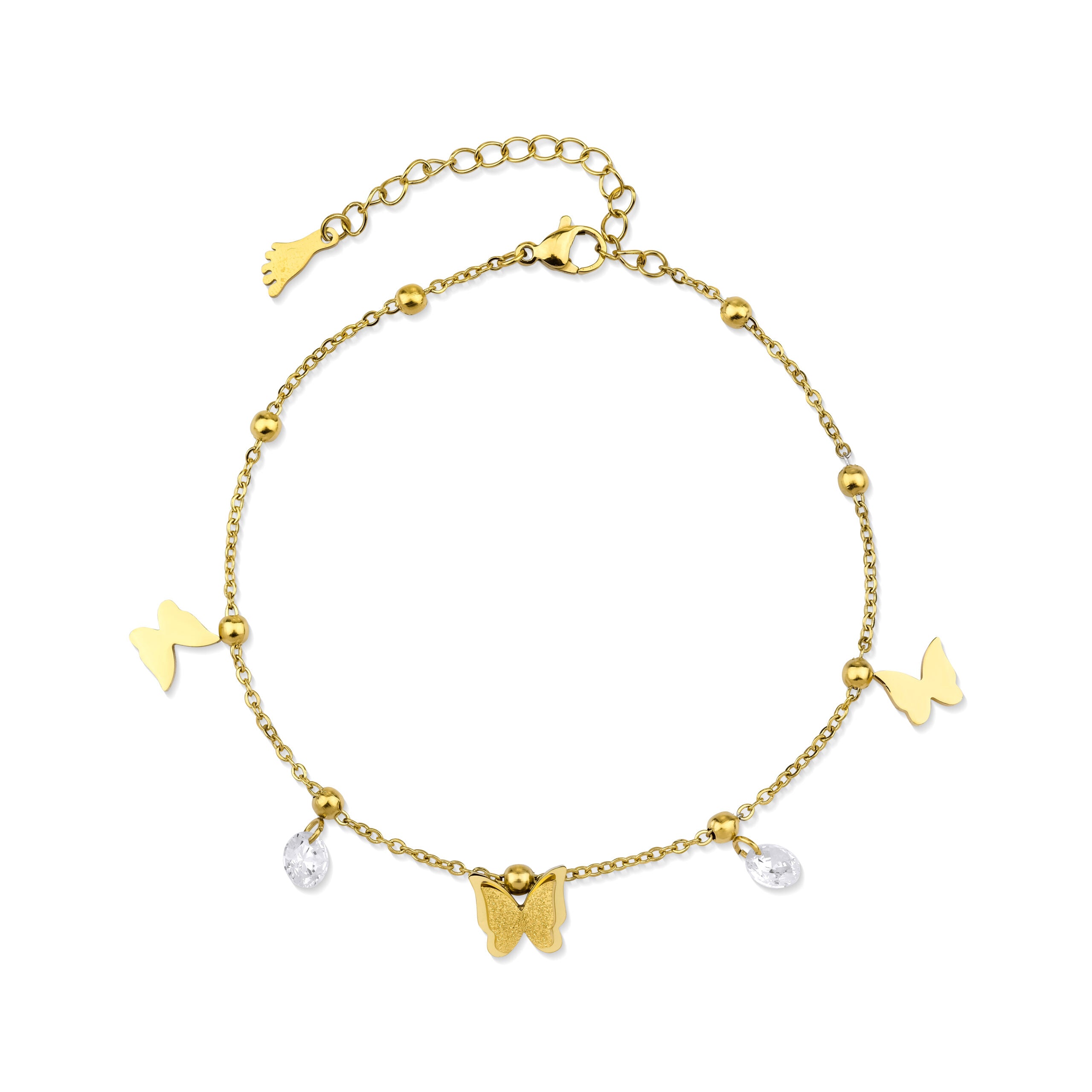 Glamming Butterfly anklet