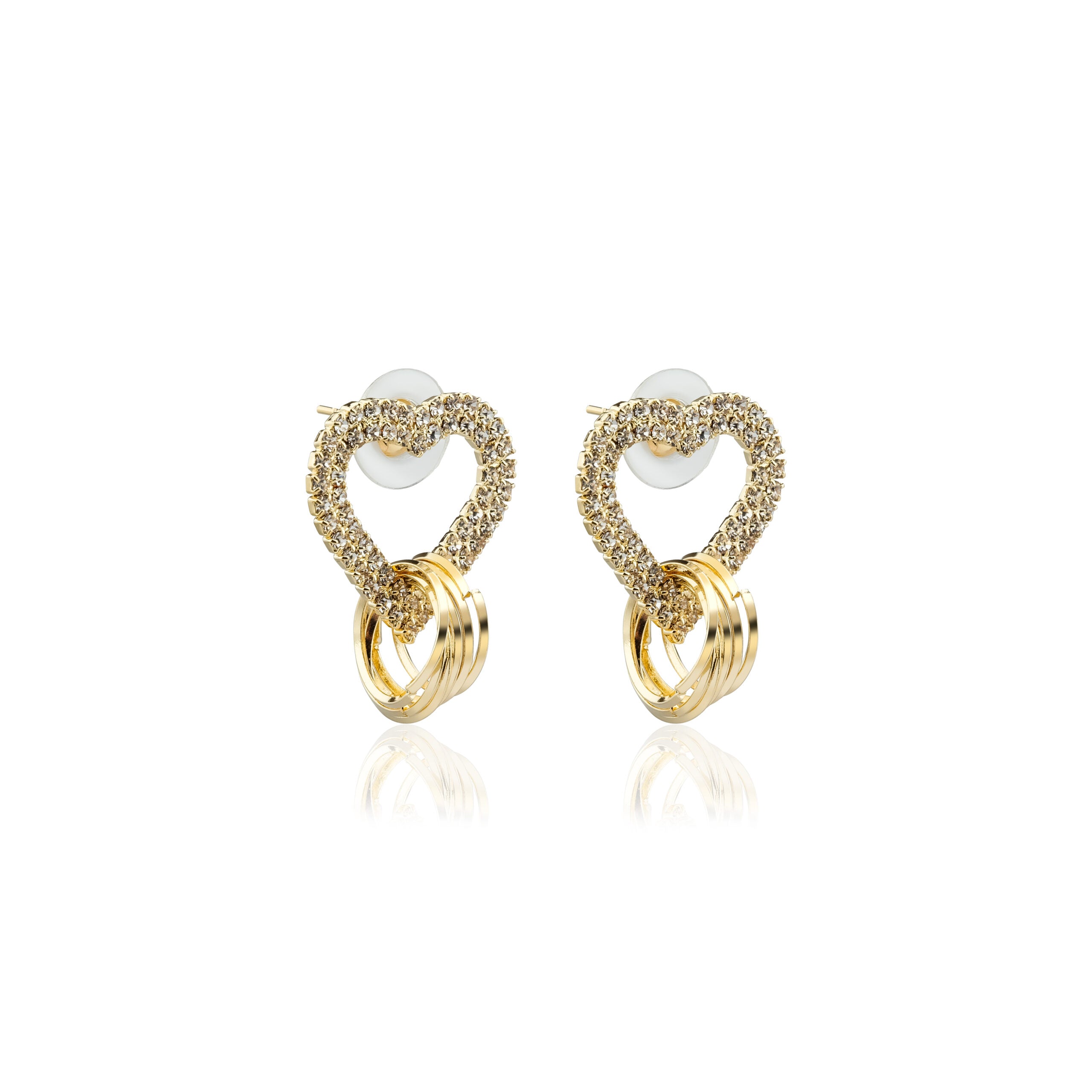 Earrings Gold Heart