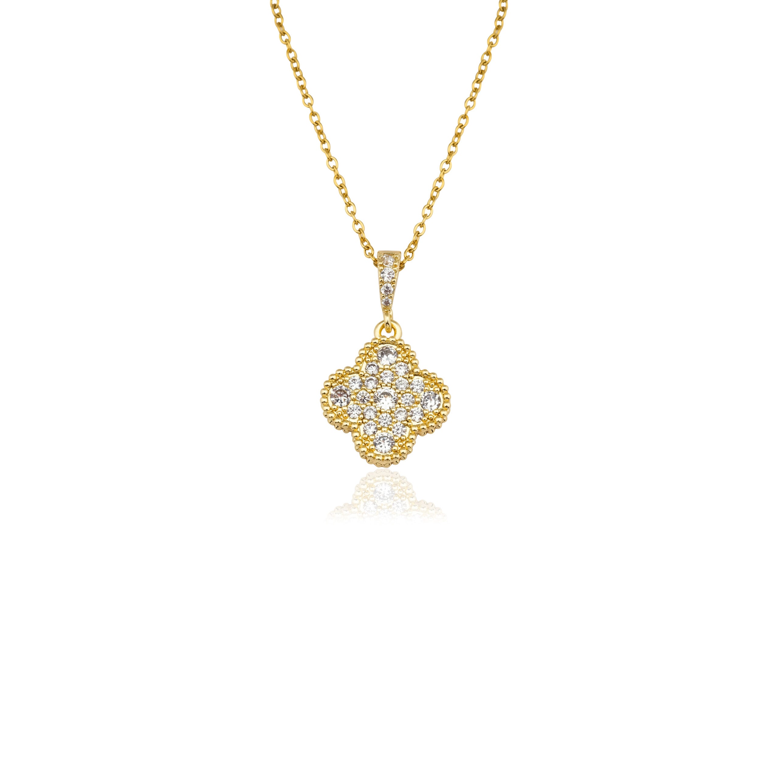 Crystal Clover necklace